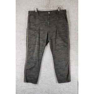 Pistola Pants Urban Camo Womens 33 (36x24.5) Crop Hi-Rise Stretch Cotton Blend
